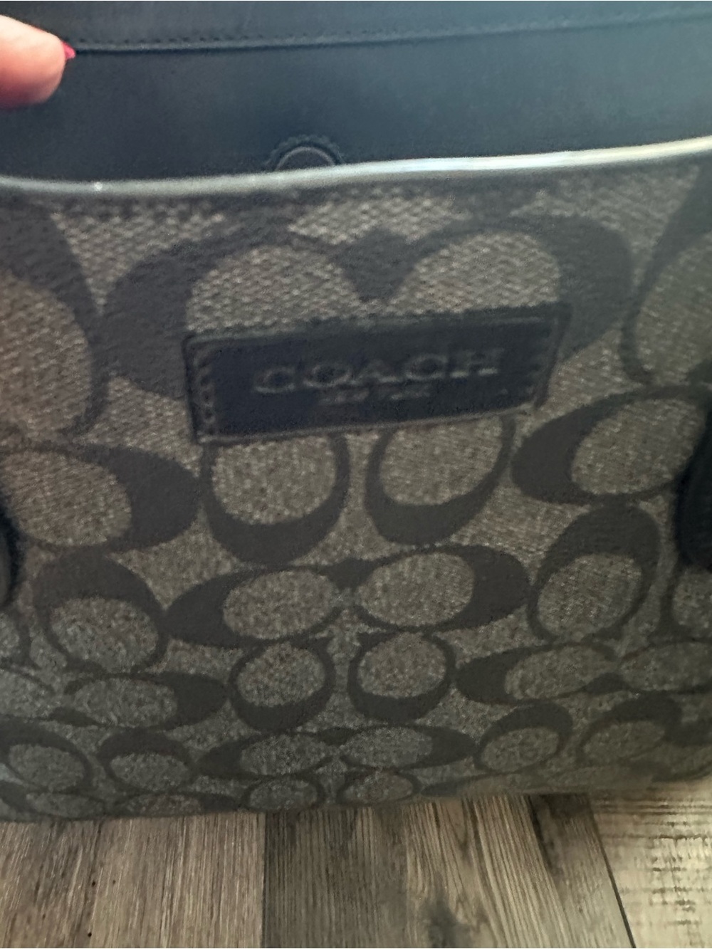 Coach Graham Slim Briefcase in Black Signature Canvas-EXCELLENT CONDITION - Picture 4 of 14
